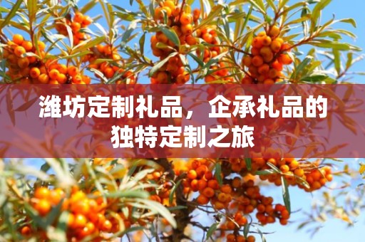 潍坊定制礼品，企承礼品的独特定制之旅