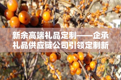 新余高端礼品定制——企承礼品供应链公司引领定制新风尚