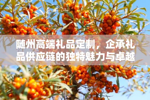 随州高端礼品定制，企承礼品供应链的独特魅力与卓越服务